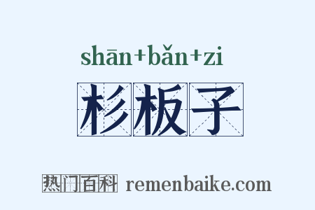 杉板子是什么意思的图片